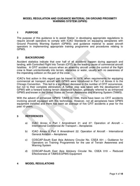 MODEL REGULATION AND GUIDANCE MATERIAL ON .